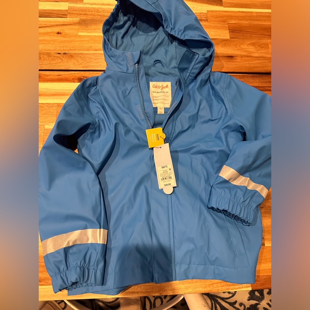 Boys Cat and Jack raincoat new size S 6/7